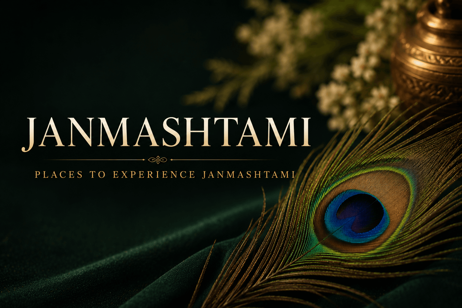 Devotional celebration and temple atmosphere during Janmashtami in Braj.